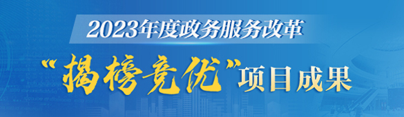 2023年度政務(wù)服務(wù)改革"揭榜競優(yōu)"項(xiàng)目成果